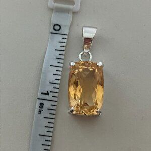 Citrine 925 Sterling Silver Pendant